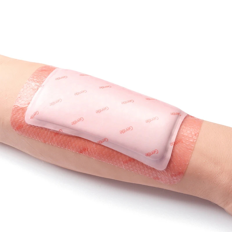 Soft Polysiloxane Gel Polyurethane Foam Dressing Postoperative Wound Patch Cesarean Section Patch Pressure Sore High Absorption