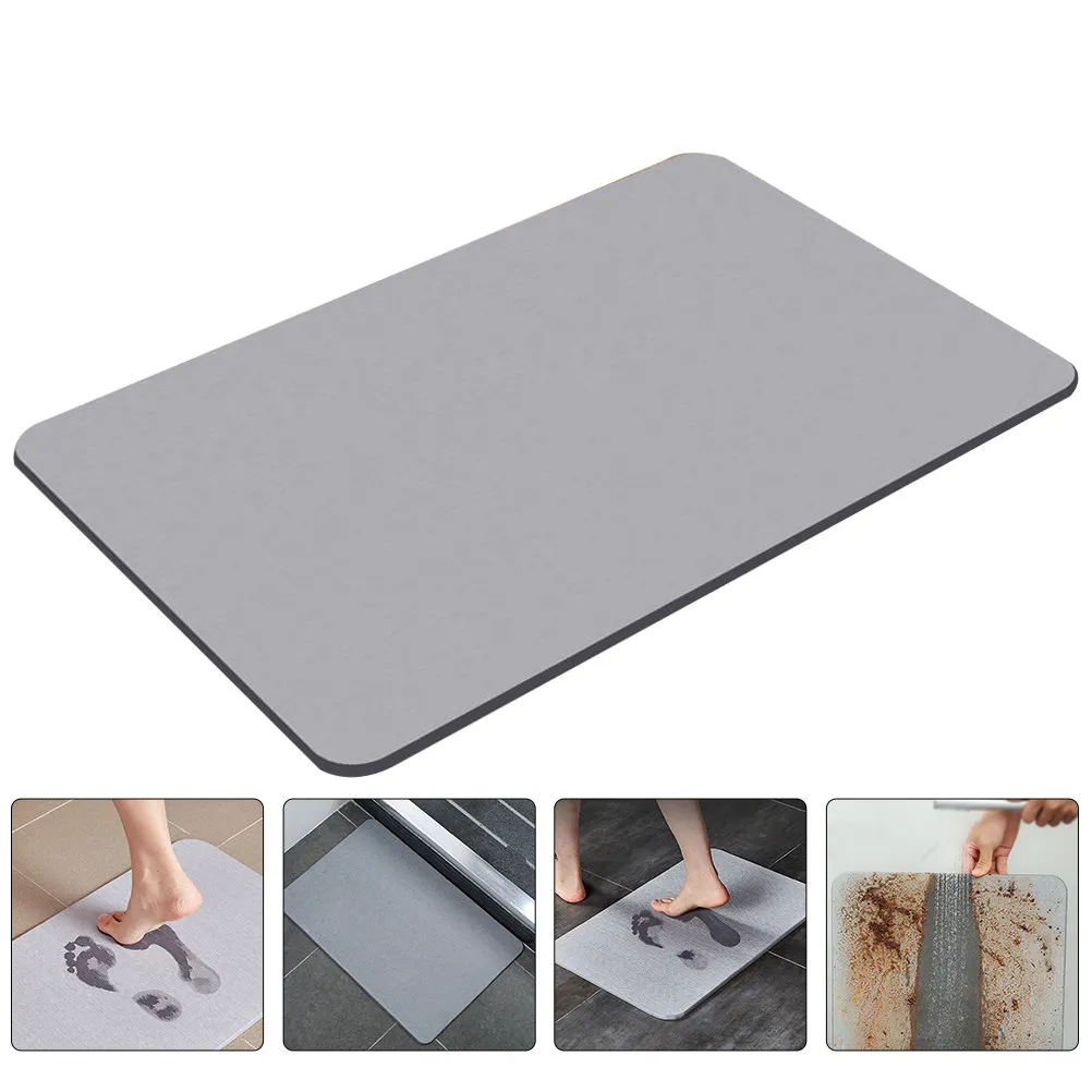 

Water Absorption Non-Slip Floor Mat Bathroom Entry Pad Fast Drying Anti-Skid Decorative Floor Pad Diatom Mud Bath