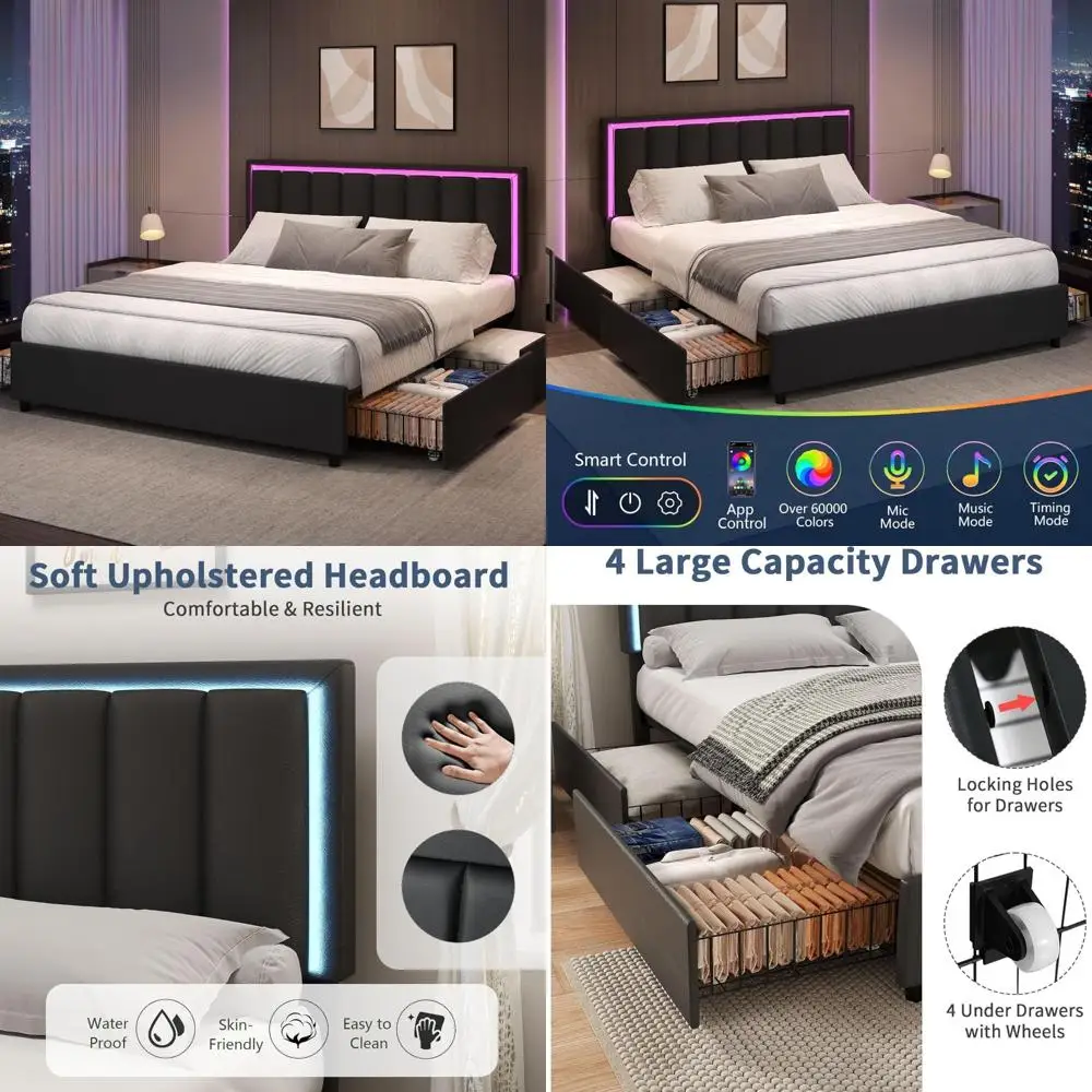 Queen-Sized Bed Fra…