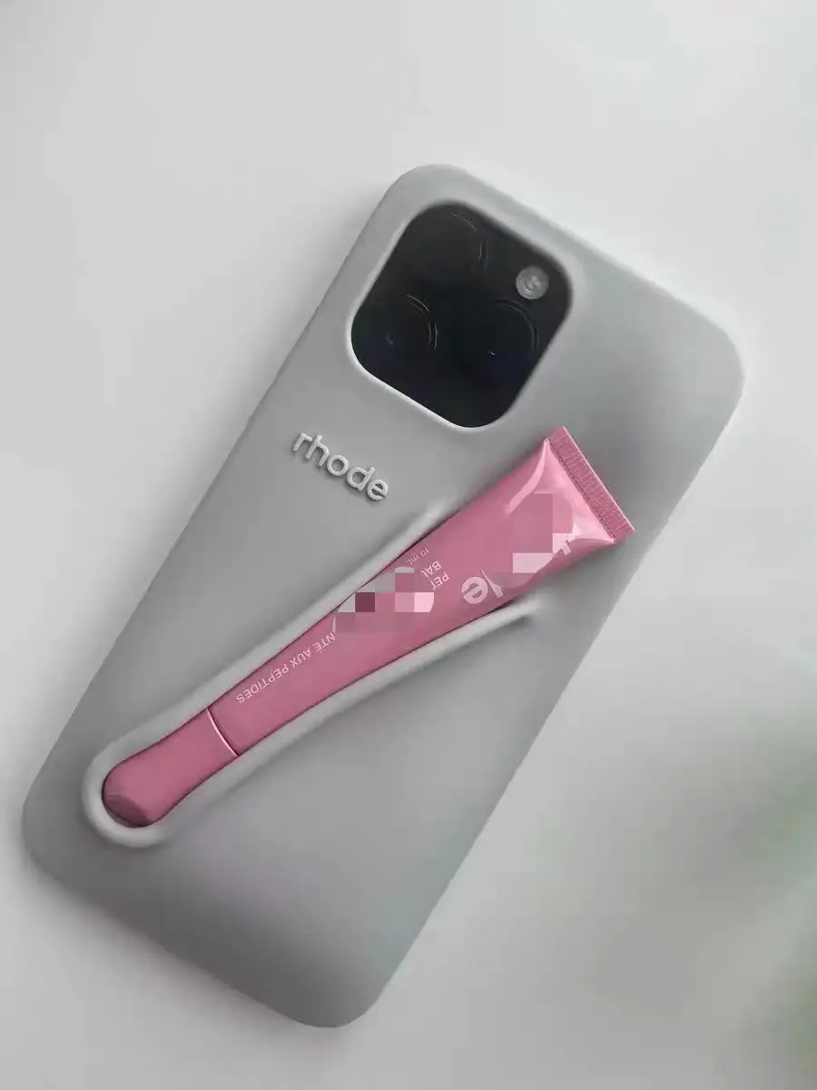 Custodia morbida per il trucco del rossetto fai-da-te alla moda per iPhone 16 Plus 11 12 13 14 15 Pro Max 16 Plus custodia portatile per lucidalabbra