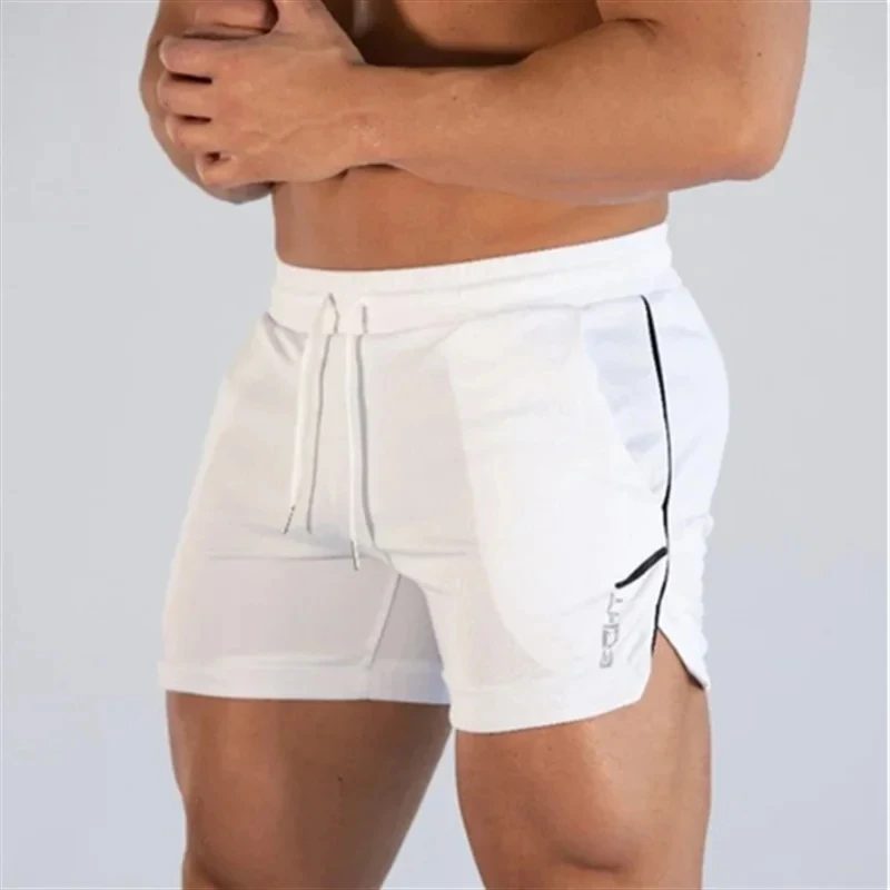 NEW Fitness sports Shorts Man Summer Gyms Workout Male Breathable Mesh shorts Quick Dry Beach Short Pants men Sportswear