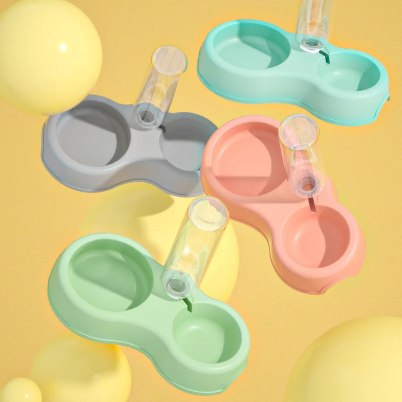 

Автоматическая двойная миска для кошек и собак: для воды и корма, зоотовары