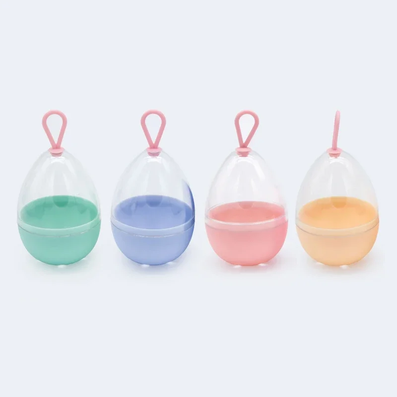 1pc leere transparente Puffs Trocken box Aufbewahrung koffer tragbarer Schwammst änder kosmetische eiförmige Rack Make-up Mixer Puff halter