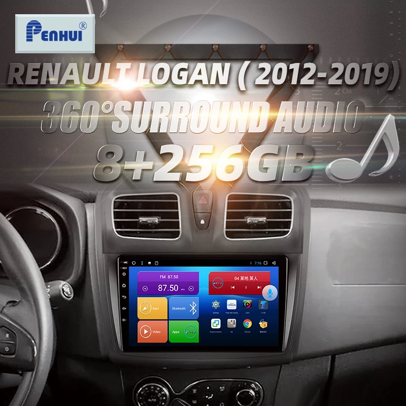 

Автомагнитола HIFI для Renault Logan (2012-2019), мультимедийный видеоплеер с GPS-навигацией, Android, 2 din