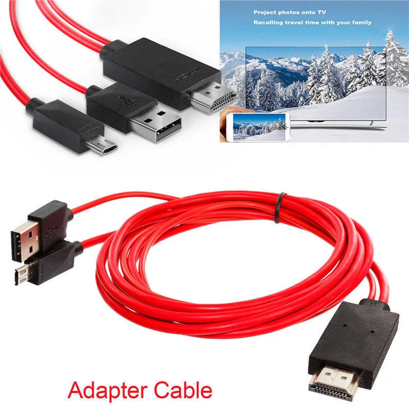 Micro USB To HDMI 1080P HDTV Cable For Samsung S5/S4/S3 NOTE3 11 Pin TV Cable Adapter Converter For TV Home Theater System