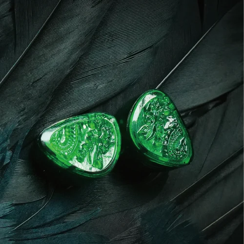 Imagen 2 del producto TANGZU WANER SG 2 Jade Dragon Edition 10 mm PET Auriculares intrauditivos dinámicos individuales con bolsa de almacenamiento de silicona y orificio ancho Sancai