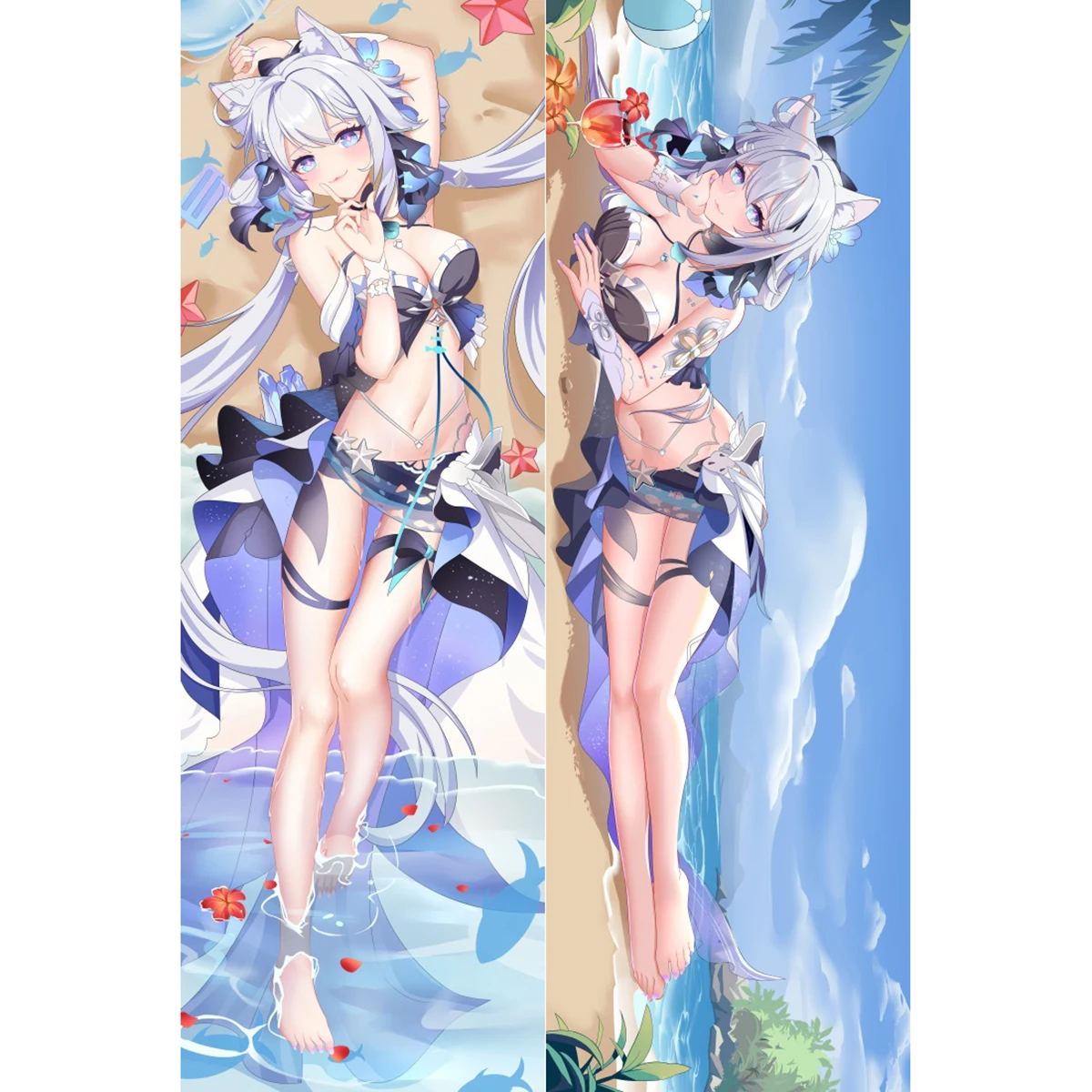 

Anime Dakimakura Japanese Otaku Waifu Life Size Doublesided Hugging Body Pillow Cover Kiana Kaslana Honkai Impact 붕괴3rd