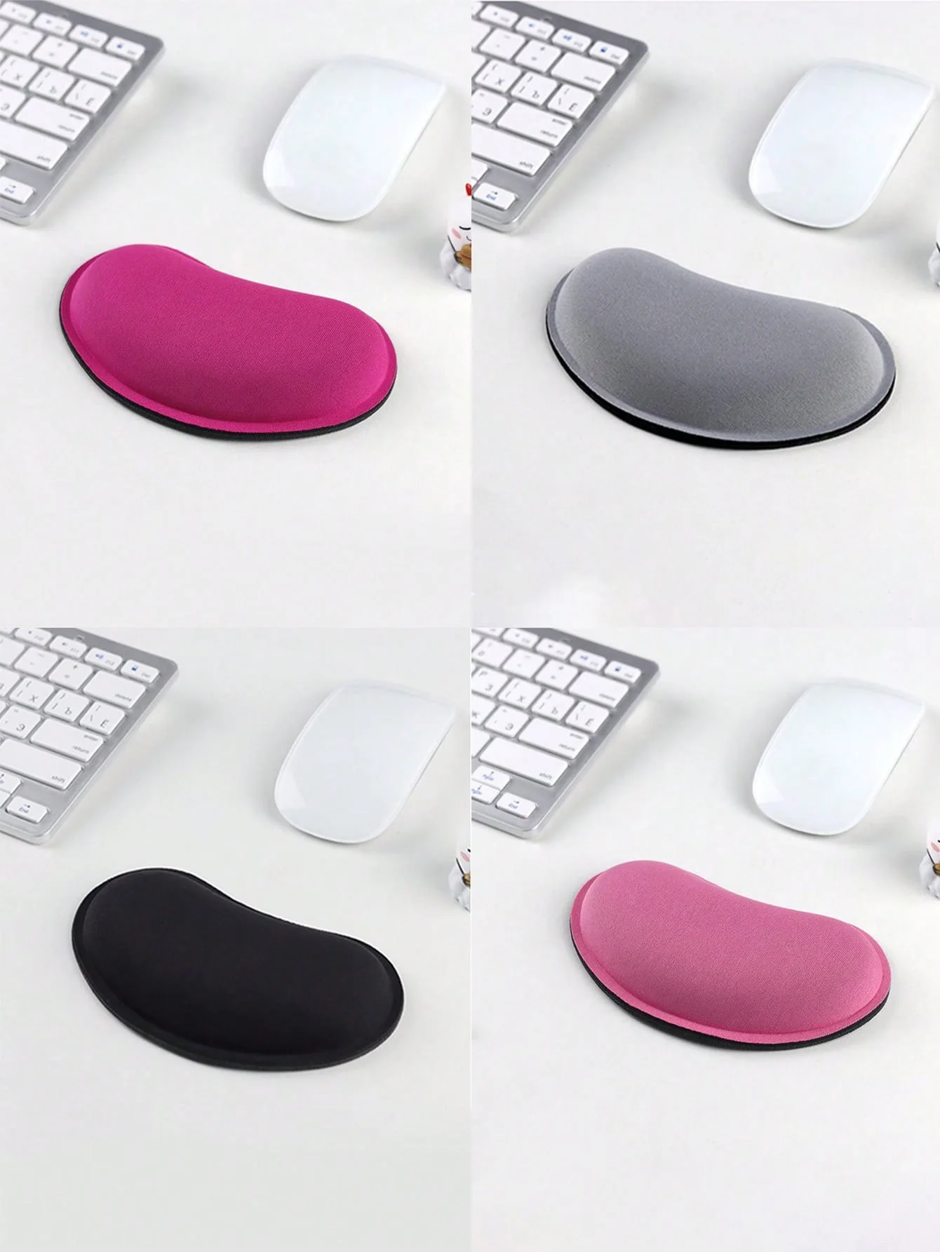 Memory Foam Mouse Wrist Pad, Office Wrist Support Pad, Non-Slip Bowl-Shaped Mouse Hand Pillow, 1 Piece