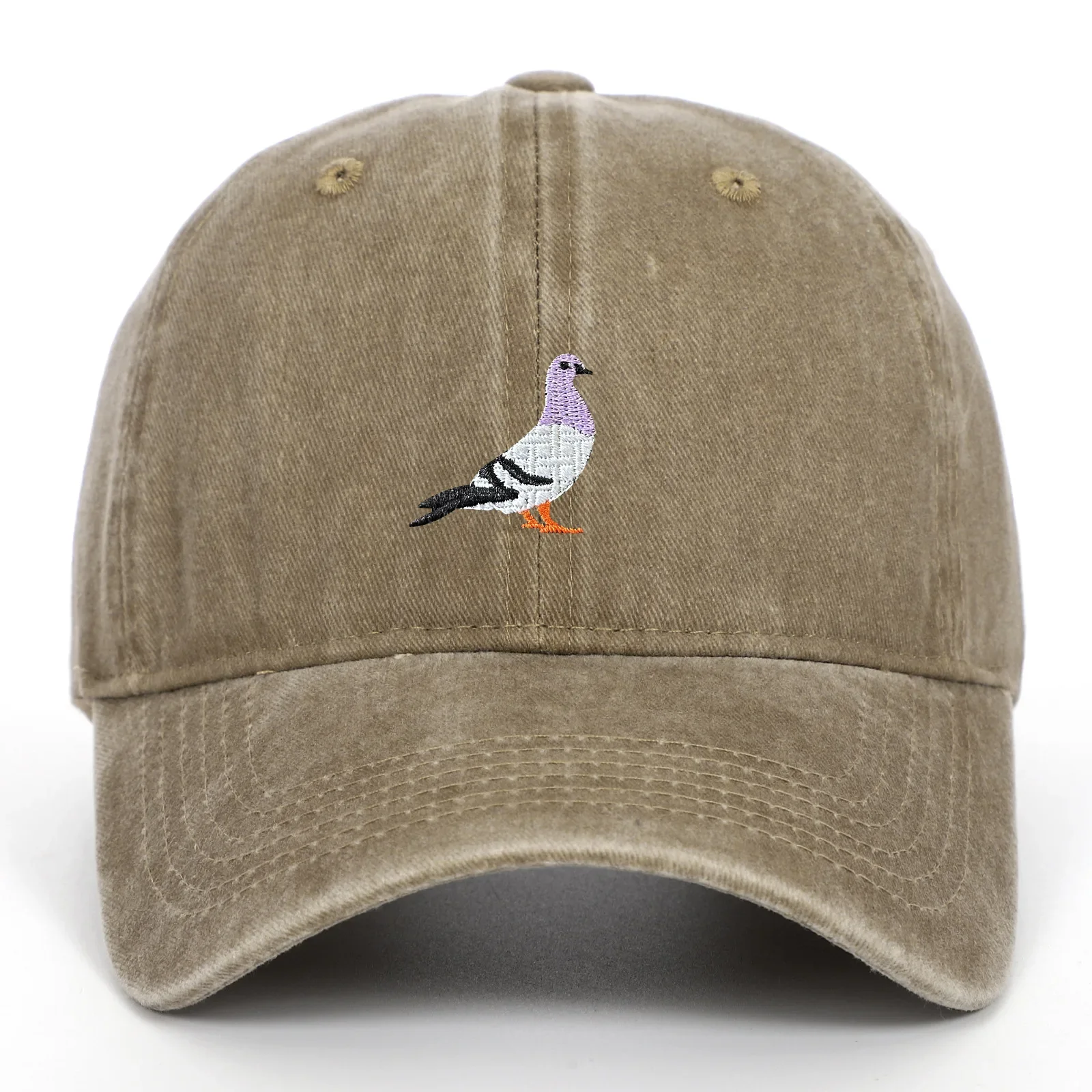 Spring New Pigeon Printing, Water Wash, Sun Protection Sun Hat for Men and Women Outdoor Sports, Fishing, Sun Protection Baseb