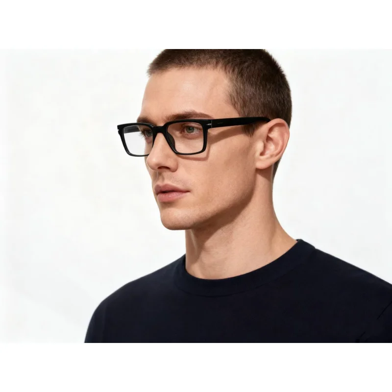 

Square Blue Light Blocking Glasses Retro Anti Blue Light Men TR90 Eyeglasses for Man Good Quality Eyewear