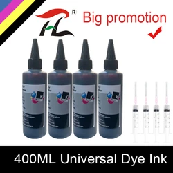 100ML Black Universal Dye Ink Bottle For HP 123 302 304 652 65 61 For Epson L100 L200 L392 For Canon PG445 545 440 Printer Ink