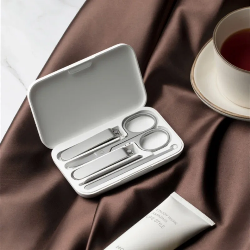 Xiaomi Manicure Pedicure Tool Set Stainless Steel Portable Nail Clippers Travel Hygiene Kit ata jia