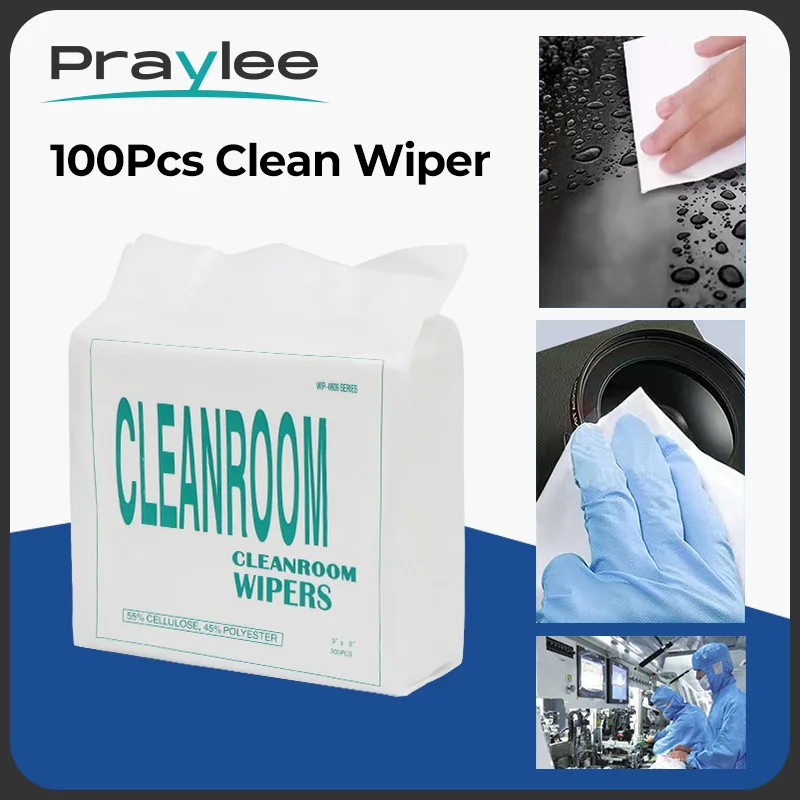 

100Pcs Clean Wiper Non Dust Cloth 3009 Industry Dust Free Paper for Cleaning Format Printer Laser Head Lens