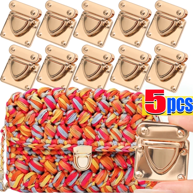 1/10pcs Metal Locks Bag Clasp Catch Buckles for Handbags Shoulder Bags Purse Totes Closures Snap Clasp DIY Craft Bag Accessories