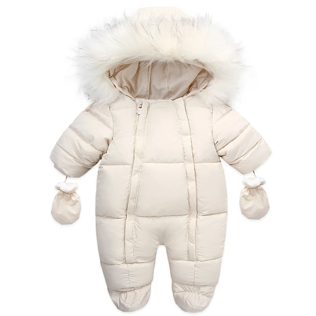 0 24M vestiti per neonata pagliaccetto per neonato in cotone invernale con guanti tuta per bambini con cappuccio piu Set di abbigliamento per neonati in velluto AliExpress