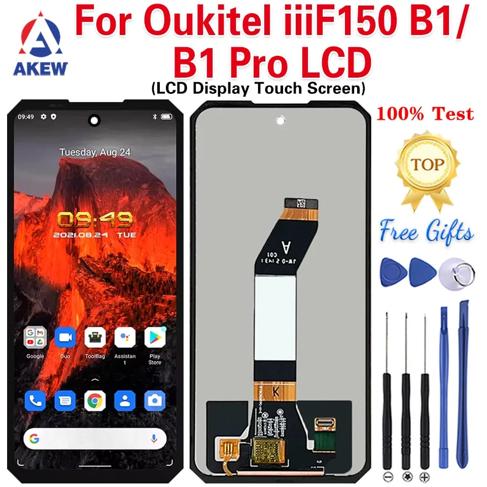 

AKEW New Original For iiiF150 B1 LCD Display IIIF150 B1 Pro Touch Screen B1Pro Digitizer Assembly B1 Phone Replacement Parts