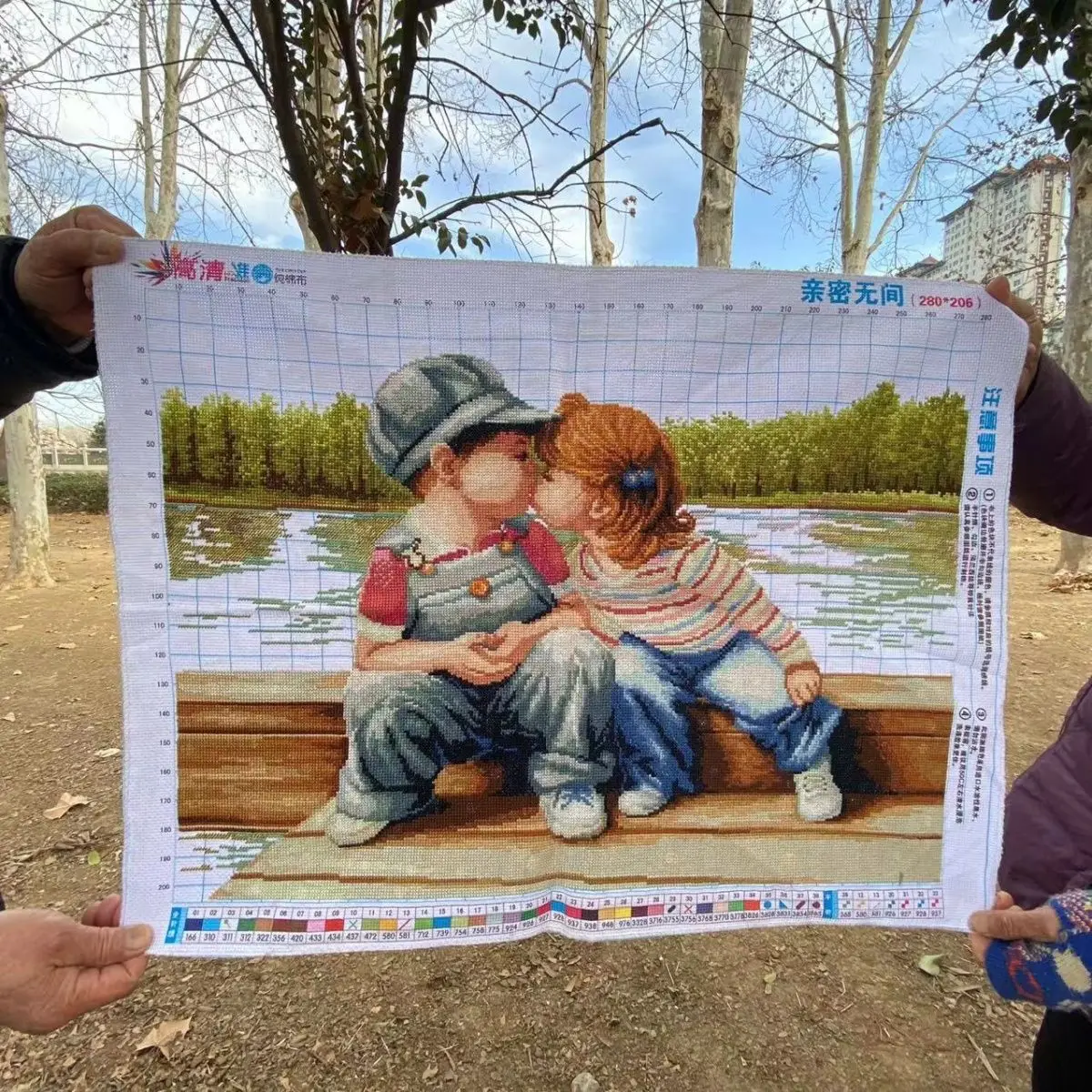 Pure handmade cross stitch finished product. Artificially embroidered images are intimate and intimate, with no guesses. 69 * 53