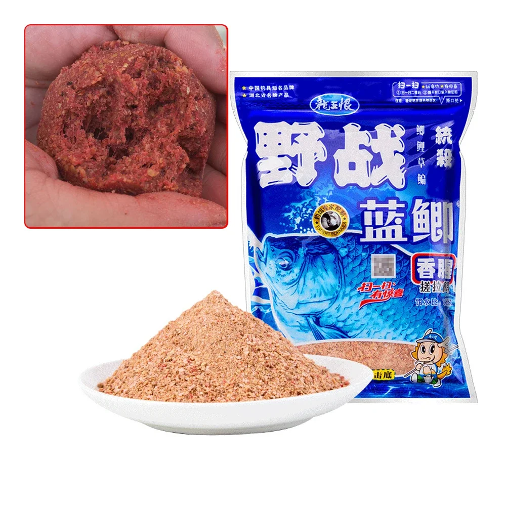 300g Natural Bait Powder Congee Carp Grass Carp Peam Silver Carp Food Bait River Lake Fishing Fishy Fragrance Flavor Bait Dough