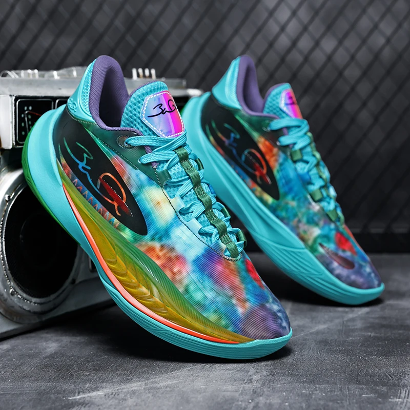 

Summer new durable shock-absorbing men's basketball shoes sports shoes breathable women's sneakers casual shoes