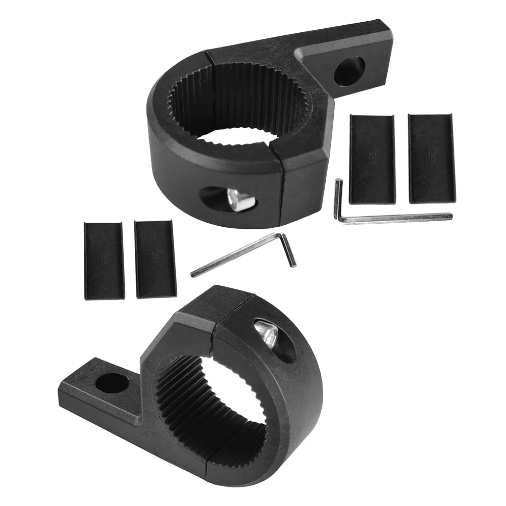 

2 Pcs Headlight Spotlight Clamp Bracket Motorcycle Accessories Lights Mount Fog Handlebar