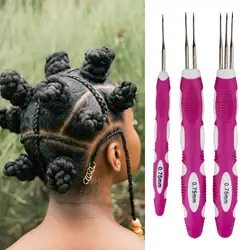 Dreadlocks Crochet Hooks with Handle Braid Hair Tool Dreadlock Crochet Needle 0.75mm