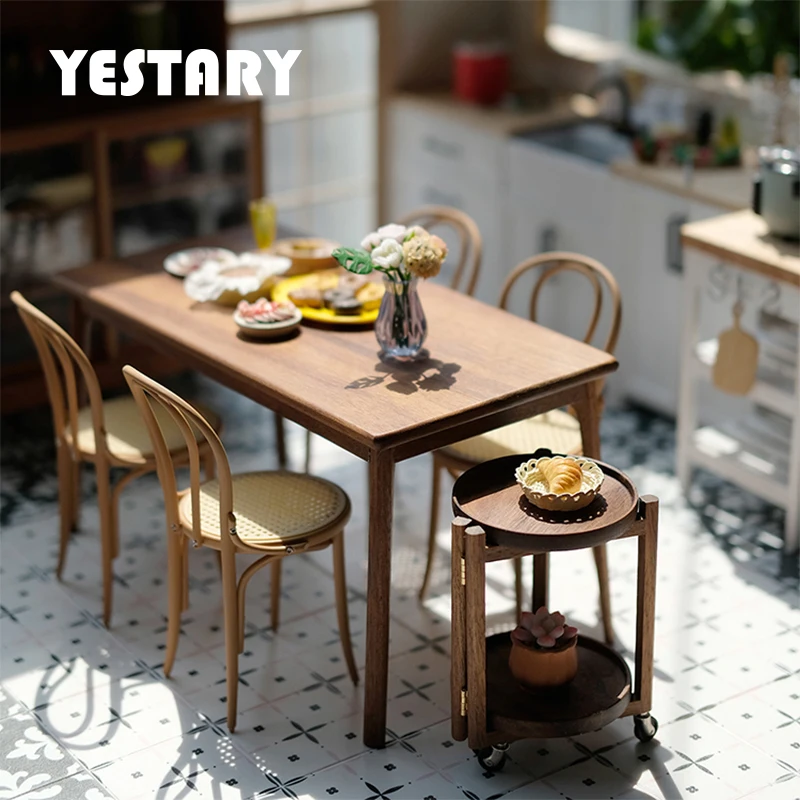 YESTARY BJD Dolls Chairs For 1/6 Blythe Qbaby Ob24 Dollhouse Furniture 1:6 Model Toys Dolls Accessories Furniture Dining Chairs