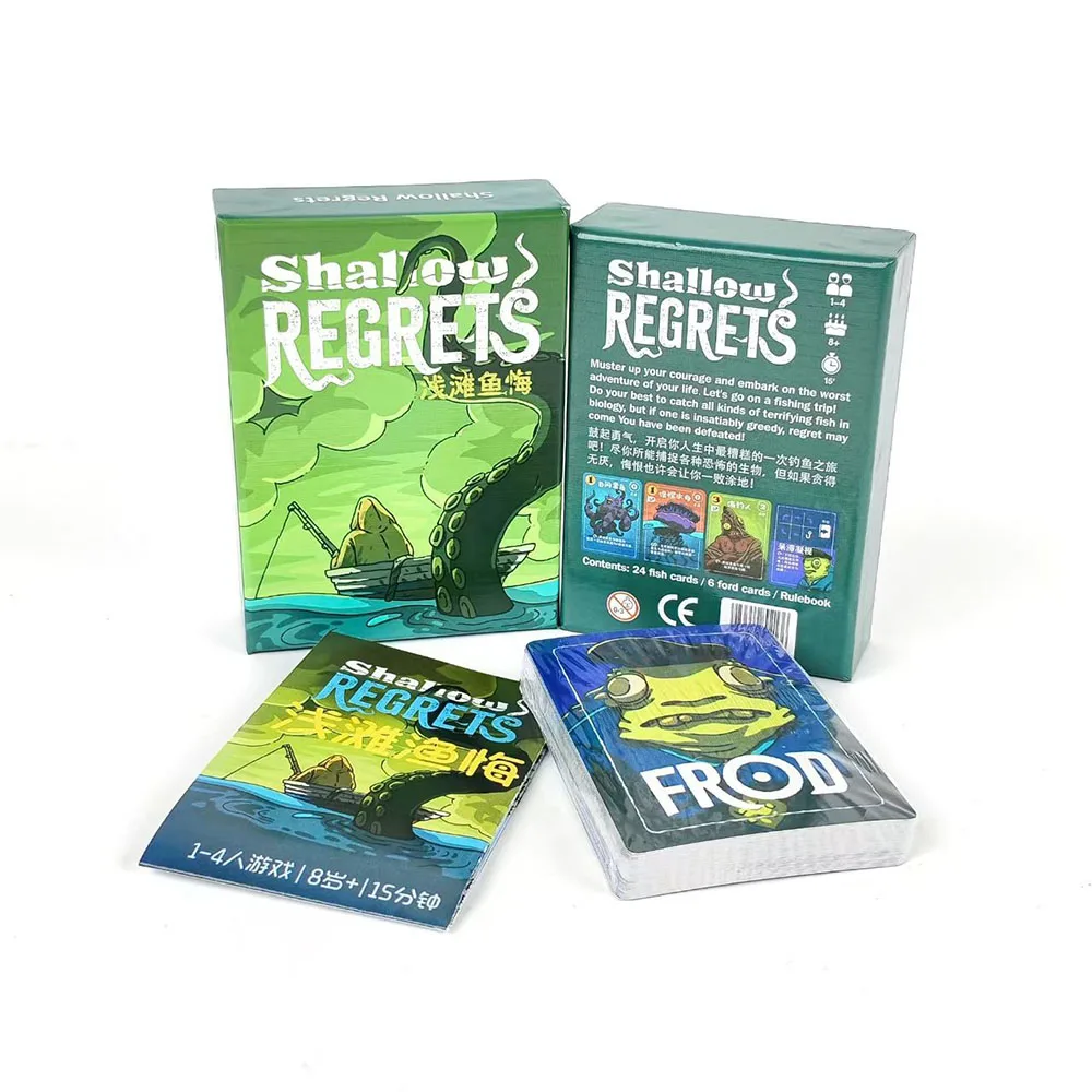 Shallow Regrets board game casual gathering strategy competition ocean themed card game