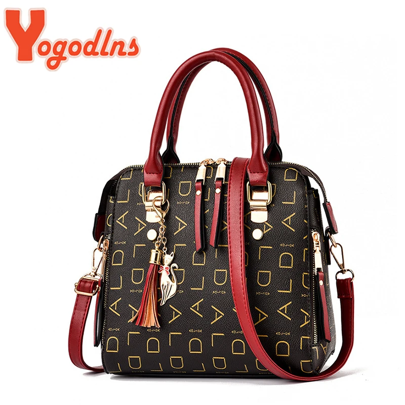 Yogodlns Female shoulder bags for women  New fashion crossbody bag luxury handbags women bags designer travel Tassel bag