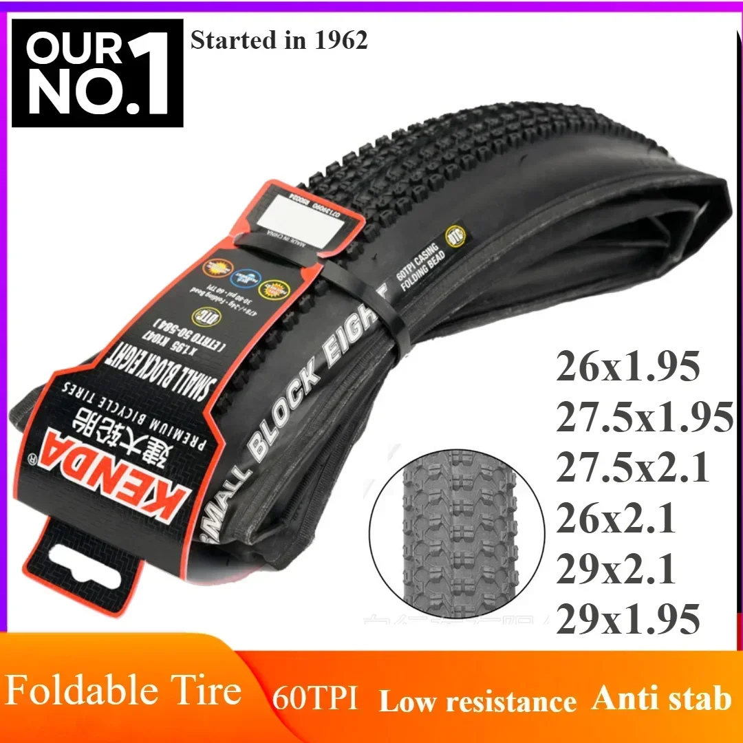 KENDA Anti K1047 26/27,5/29 Zoll MTB-Fahrrad-Außenreifen, geringer Widerstand, faltbarer Pannenschutz, ultraleichter Gummi-Faltreifen – Detail 1