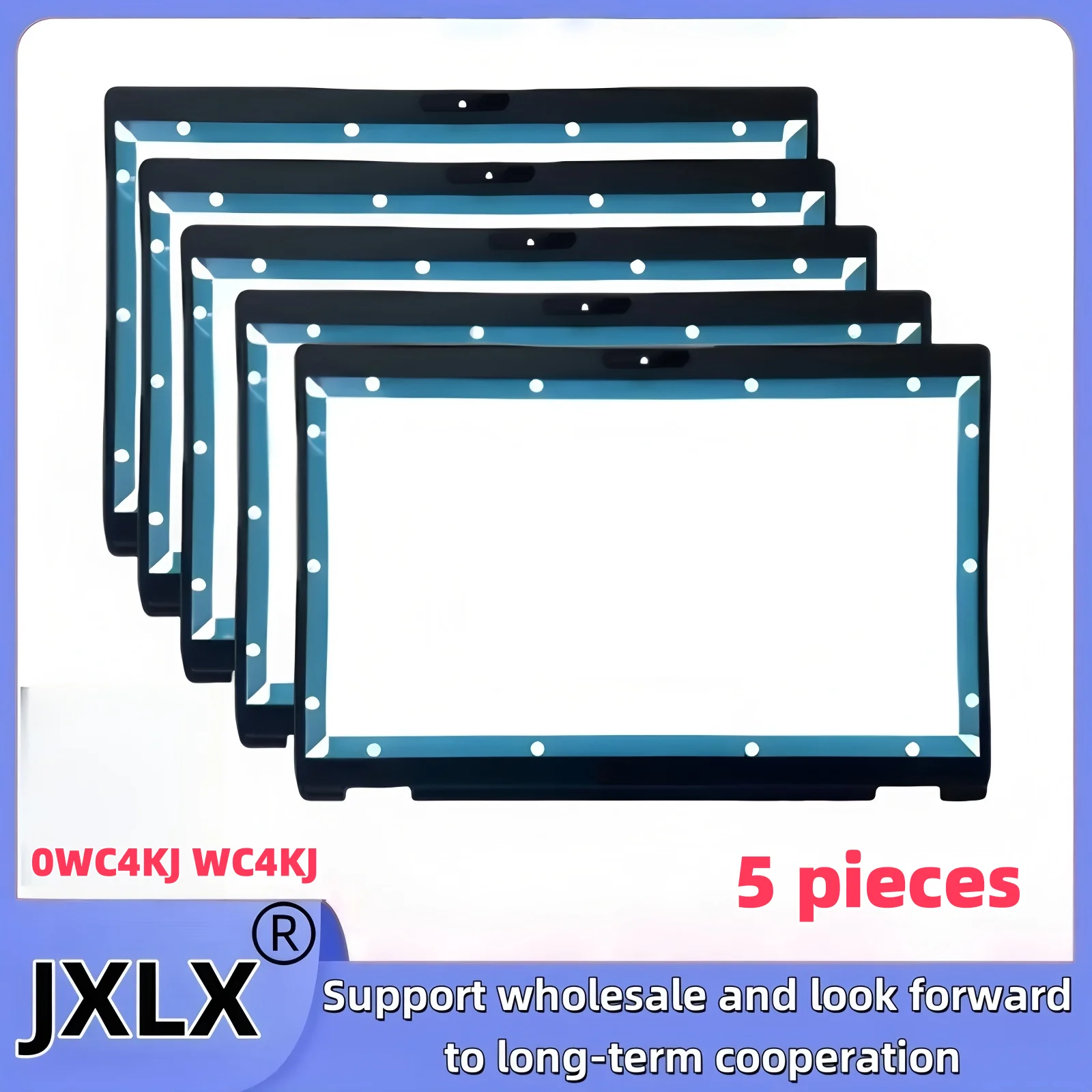 JXLX ®   جديد لـ Dell Latitude E5400 5400 LCD الحافة LCD غطاء الإطار الأمامي/0WC4KJ WC4KJ