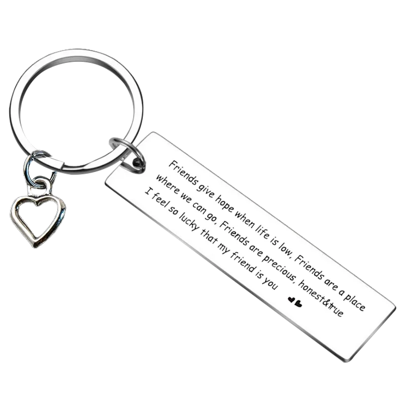 New Girls Friendship Keychain Best Friend Key Rings Friend soul Sister Gift