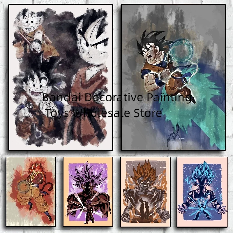 

Classic Canvas Prints Dragon Ball Goku Modern Home Living Room Christmas Gifts Classic Wall Stickers High Quality Art Picture