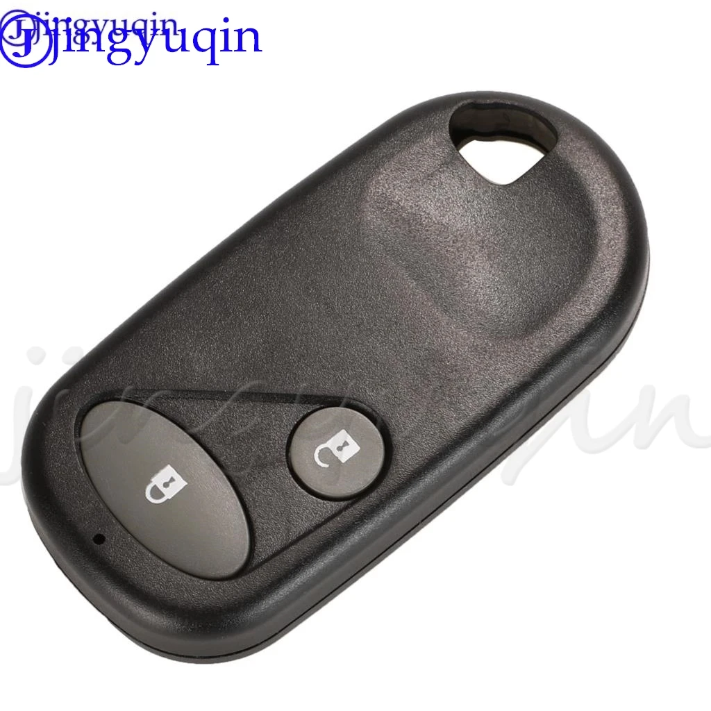 Jingyuqin 10pcs 2/3/4Buttons Remote Control Key Car Shell For Honda Civic CRV S2000 Accord Jazz Fit Odyssey Keyless Case Replace