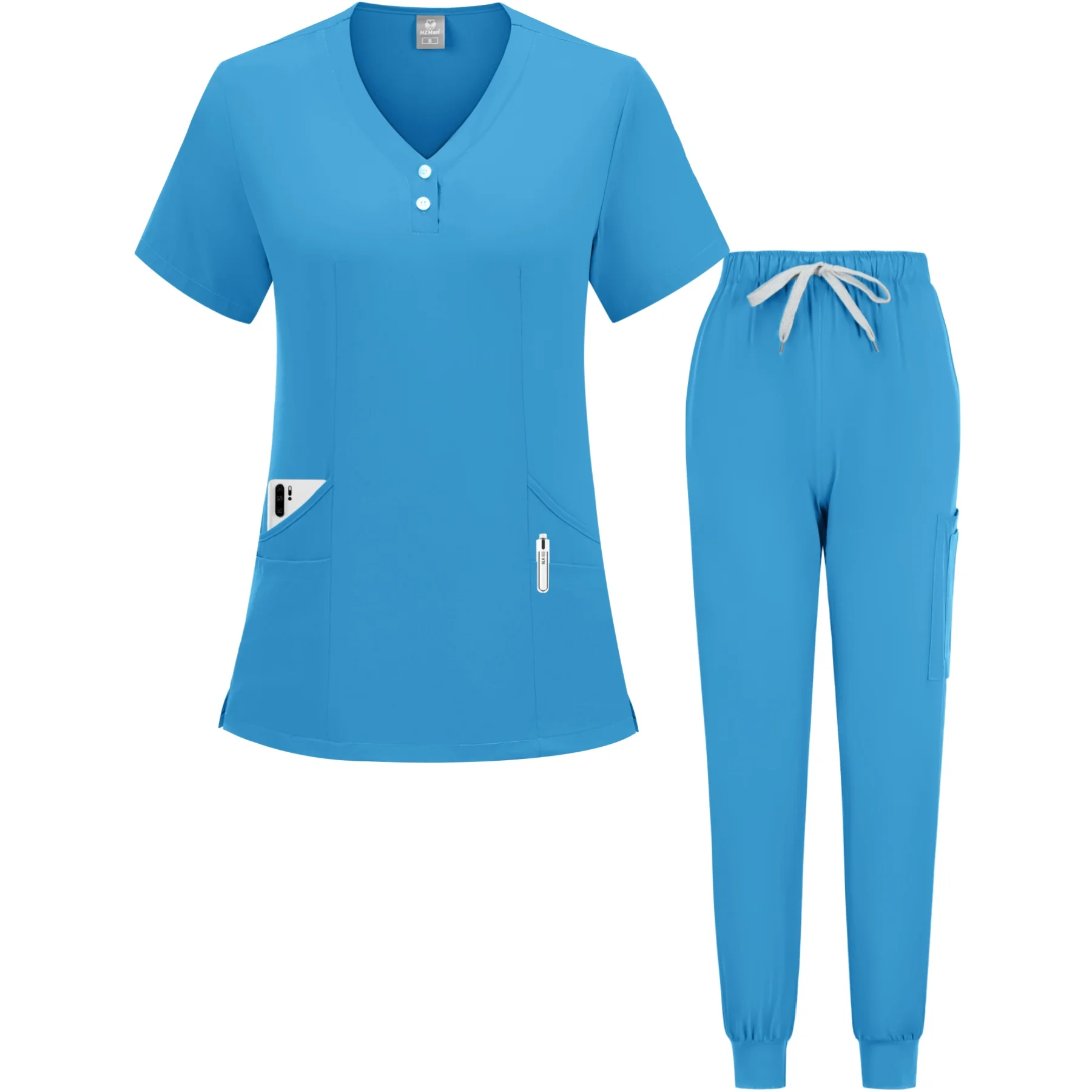 Medical Nurse Uniform Spa Workwear Medical Scrubs Set Hospital Uniform Surgery Dentist Overalls Spa Clinical Beauty Work Wear