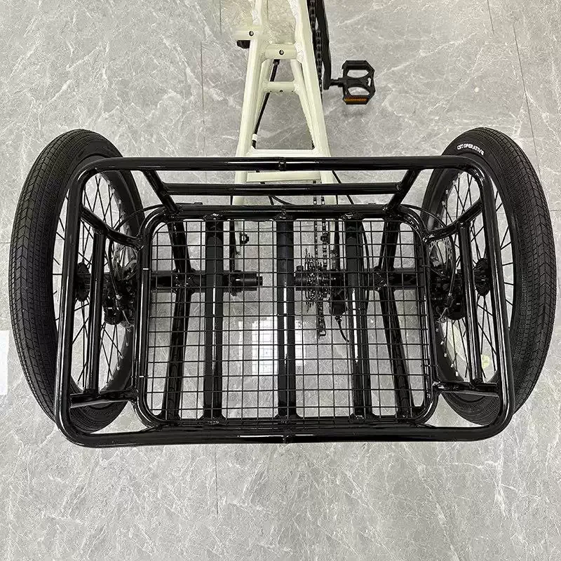 20-Inch Wide Tire Electric Pedal Tricycle Aluminum Alloy Positive Tricycle Lithium Battery Elderly Travel