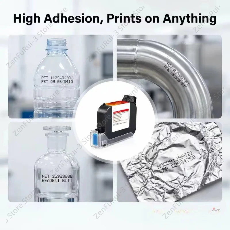 Fast‑Dry TIJ Ink Cartridge, Anti‑Clogging Ink Cartridge For Handheld Thermal Inkjet Coding Printer