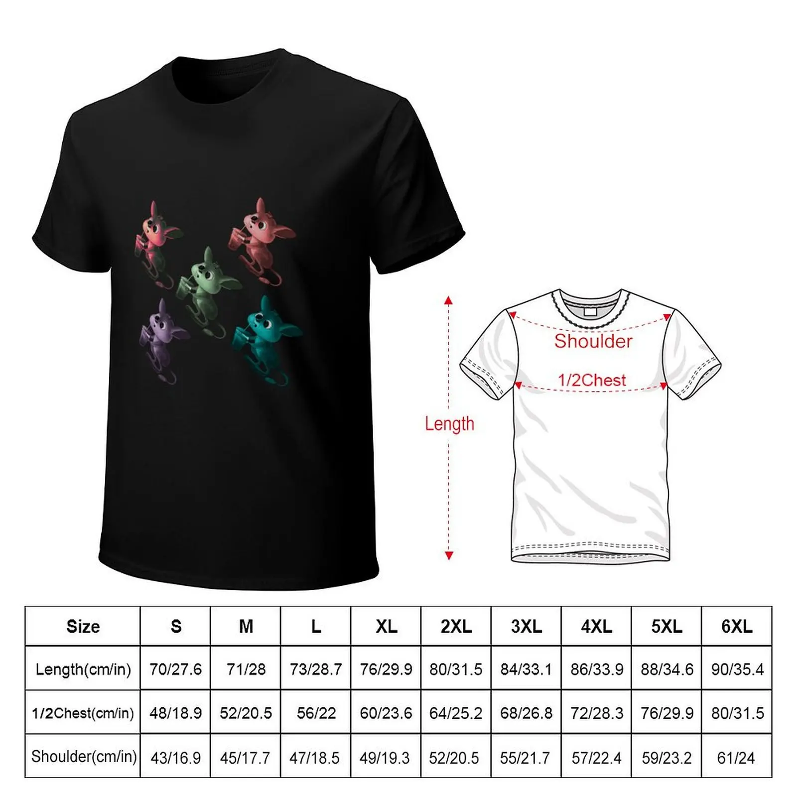 Jerboa with milkshake T-Shirt Basic Simple Design Short Sleeve Shirt