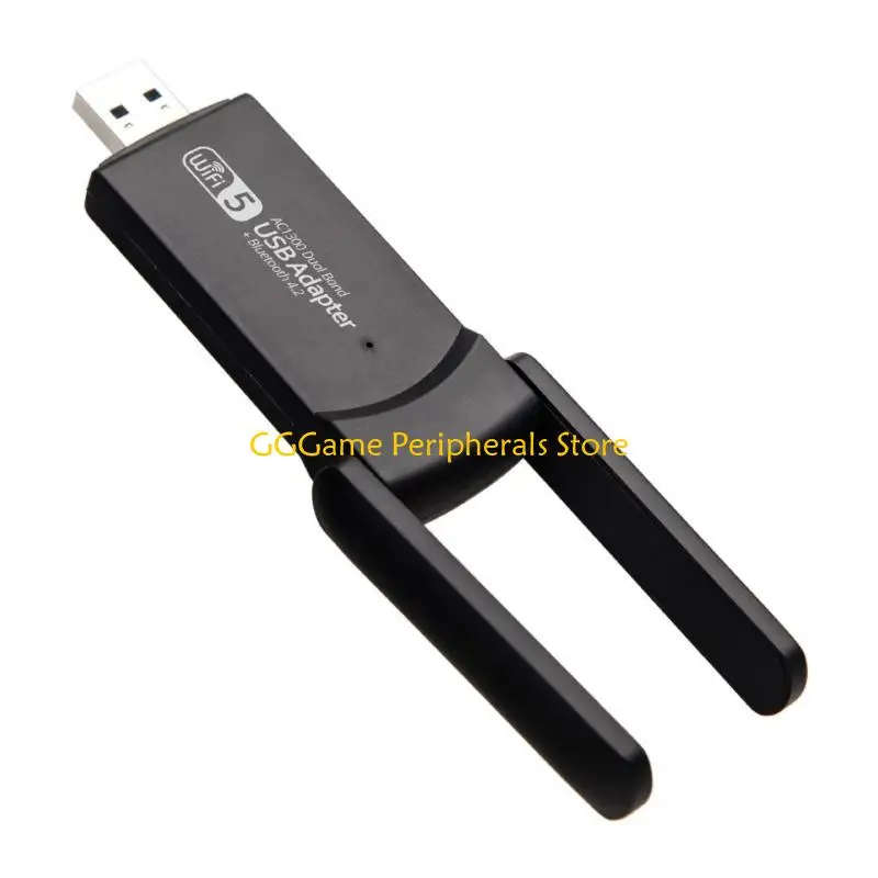 U55B 1300Mbps 2.4G+5Ghz بطاقة الشبكة اللاسلكية USB Bluetoothcompatible+Wifi 2 في 1