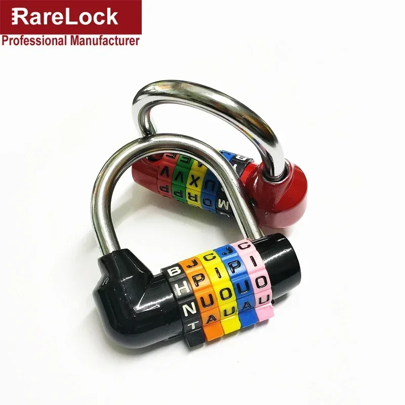 5 Color Letter Combination Padlock For Box Door Suitcases Travel Bag Locker Fitting Room Password Lock Rarelock ZS56 G