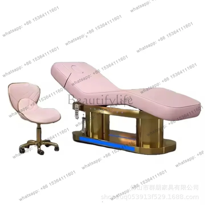 

Electric facial massage table for salon high-end spa experience with adjustable function bed