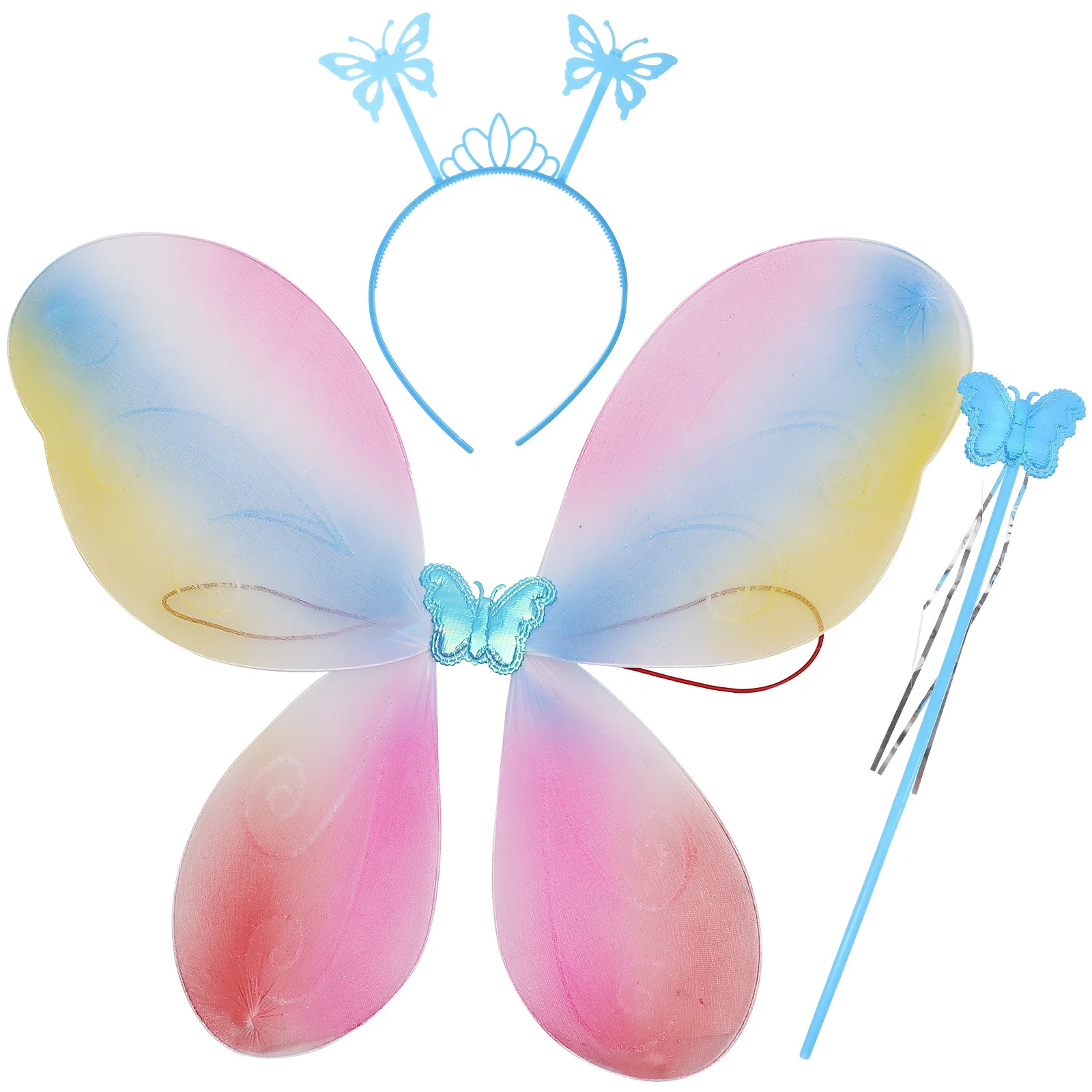 

1 set 1 Set Butterfly Wing Fairy Costume Accessories Fairy Wand Headband Cosplay Party Supplies Dress Up Prop Wings