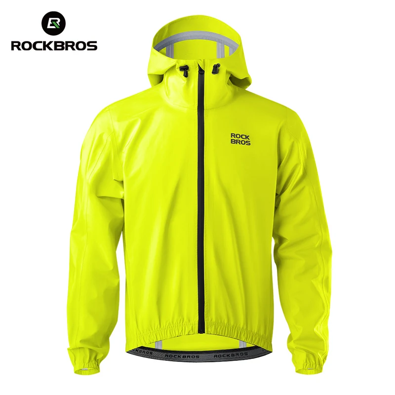 ROCKBROS Cycling Raincoat Hooded Jacket Waterproof Breathable Leisure Coat Trekking Hiking Men Women Outdoor Sports Clothing