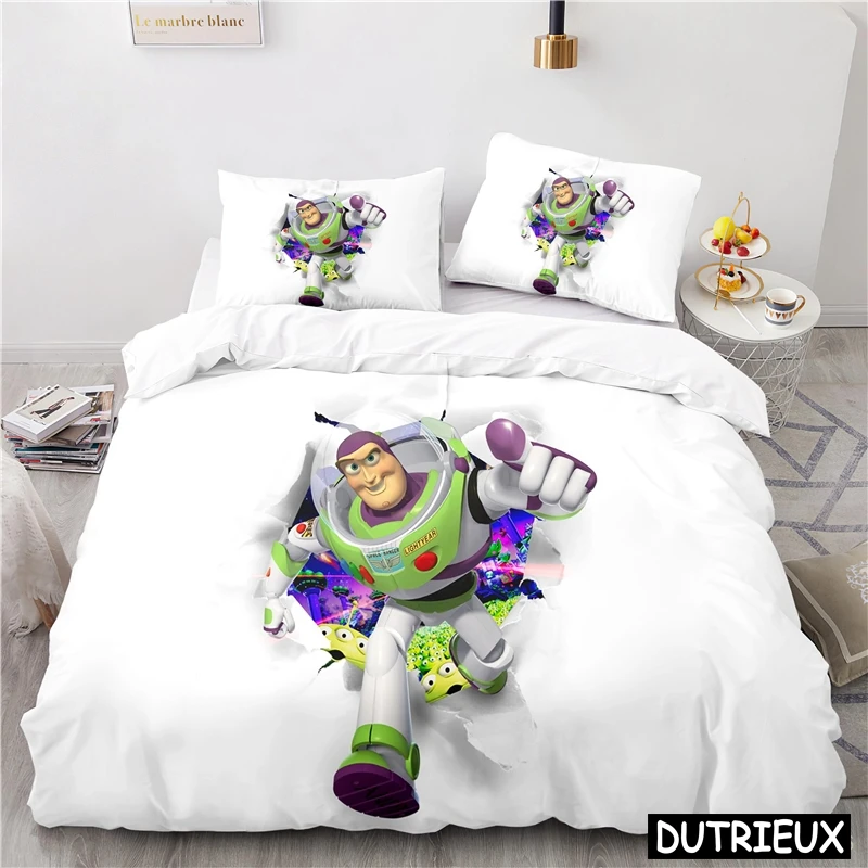 

3D Printed Toy Story Buzz Lightyear Bedding Set Queen King Size Duvet Cover With Pillowcase Set Comforter Cover Set Bedclothes