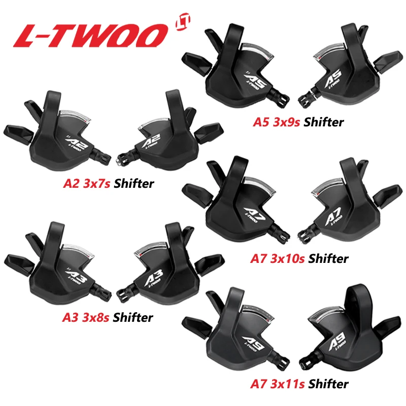 LTWOO 3X7S 3X8S 3X9V 3X10S 3X11S MTB Shifter Lever A2/3/5/7/9 3X9 Speed Mountain Bicycle Windows Trigger Set Compatible SHIMANO