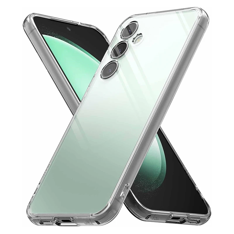 Original Klare Silikon TPU Fall Für Samsung Galaxy S25 S24 S23 S22 S21 Ultra FE A14 A24 A34 A54 A15 A25 a35 A55 5G Abdeckung Fällen