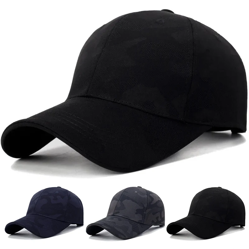 Unisex Simple Camouflage Baseball Caps Spring and Autumn Outdoor Adjustable Casual Hats Sunscreen Hat