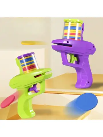 1pc lançador de disco de espuma disco voador portátil atirador jogo de tiro interno ao ar livre brinquedo de quintal para meninos e meninas presente de aniversário