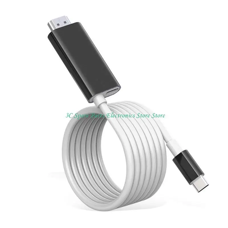 

12pc USB C к HDMI-совместимому адаптеру 4K-кабеля Type-C с HDMI-совместимым для переключения