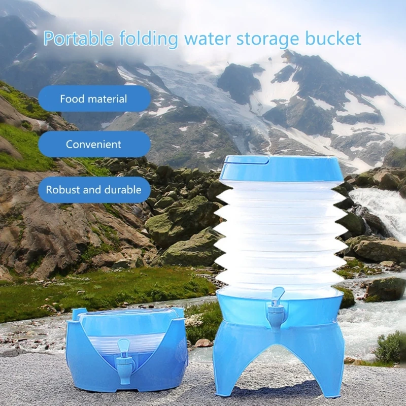 

Water Storage 3.5L / 5.5L / 7.5L / 9.5L Water Container Water Bucket with Tap Collapsible Jug Water Canteen D7YA