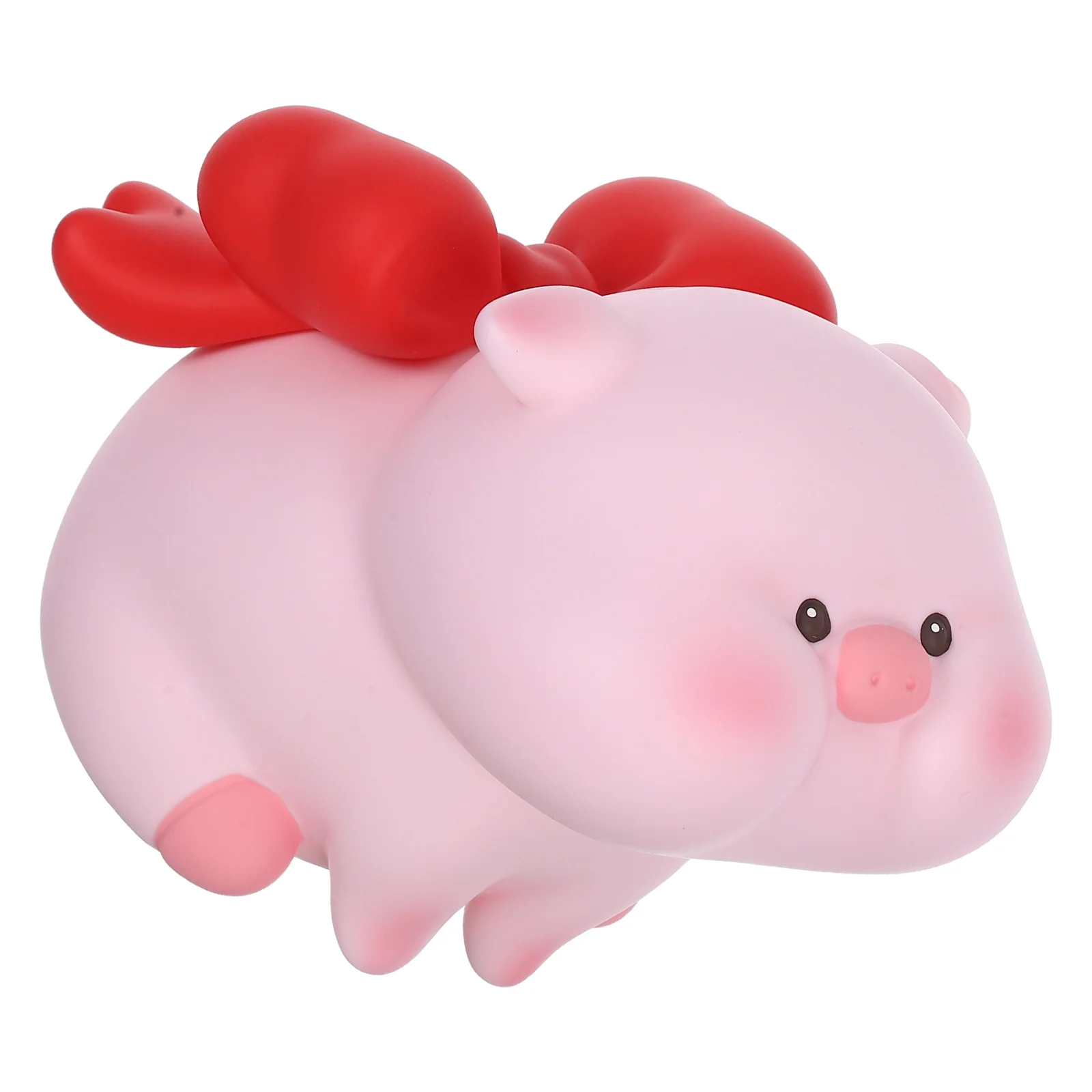 

Medium Size Pig Shaped Piggy Bank Vinyl Coin Container Desktop Saving Pot for Money Organization Vinyl Piggy Bank